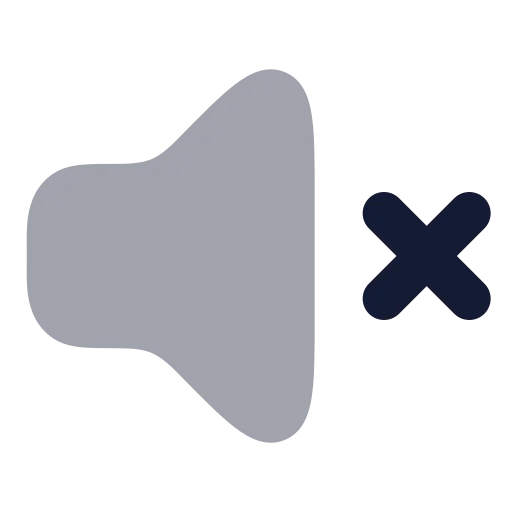 Volume X Icon in Bulk Rounded style