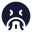 Vomiting icon with solid standard style
