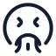 Vomiting icon with stroke standard style