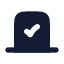Vote icon with solid rounded style