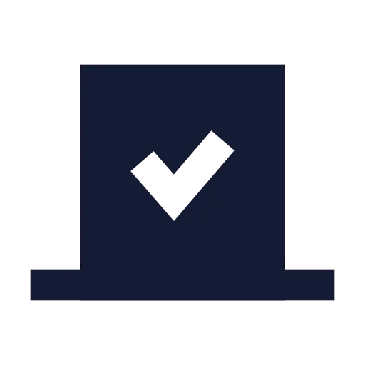 Vote Icon in Solid Sharp style