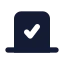 Vote icon with solid standard style