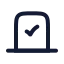 Vote icon with stroke rounded style