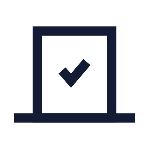 Vote Icon in Stroke Sharp style