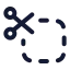 Voucher icon with stroke rounded style