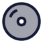 Vynil icon with duotone standard style