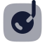 Vynil icon with bulk rounded style