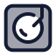 Vynil icon with duotone standard style