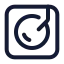 Vynil icon with stroke standard style