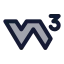 Wschools icon with duotone standard style