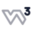 Wschools icon with twotone rounded style