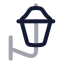 Walllamp icon with twotone rounded style