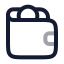 Wallet icon with twotone rounded style
