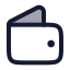 Wallet icon with duotone rounded style
