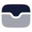 Wallet icon with bulk rounded style