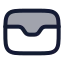 Wallet icon with duotone rounded style