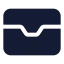 Wallet icon with solid standard style