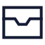 Wallet icon with stroke sharp style