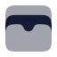 Walletcards icon with bulk rounded style