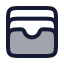 Walletcards icon with duotone rounded style