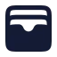 Walletcards icon with solid rounded style
