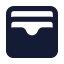 Walletcards icon with solid standard style