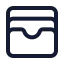 Walletcards icon with stroke standard style