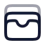 Walletcards icon with twotone rounded style