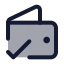 Walletdone icon with duotone standard style