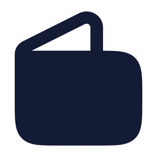 Wallet Minimal Icon in Solid Rounded style