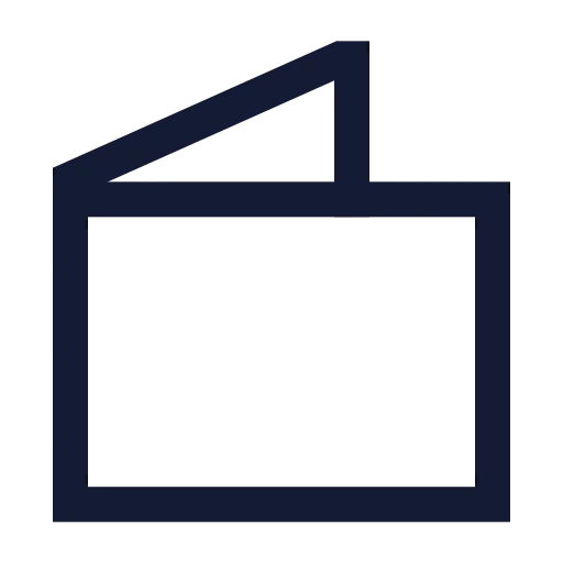 Wallet Minimal Icon in Stroke Sharp style