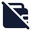 Walletnotfound icon with solid standard style