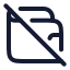 Walletnotfound icon with stroke rounded style