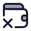 Walletremove icon with duotone rounded style