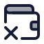 Walletremove icon with duotone standard style