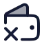 Walletremove icon with duotone rounded style