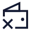 Walletremove icon with stroke sharp style