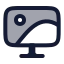Wallpaper icon with duotone rounded style