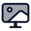 Wallpaper icon with duotone standard style