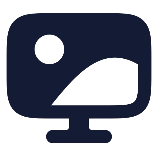 Wallpaper Icon in Solid Rounded style