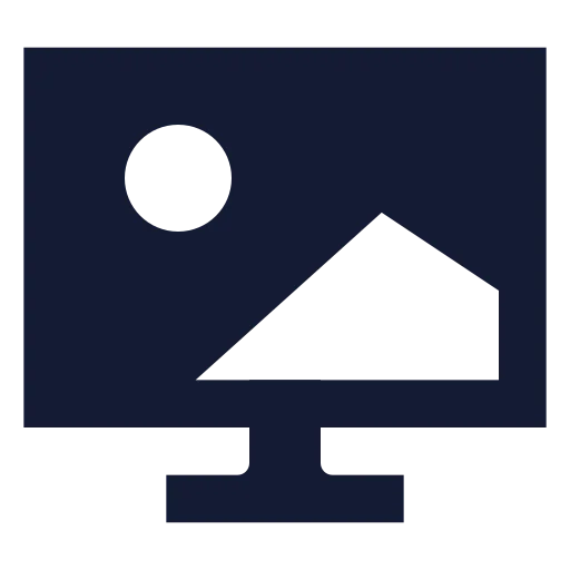 Wallpaper Icon in Solid Sharp style
