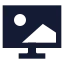 Wallpaper icon with solid sharp style
