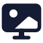 Wallpaper icon with solid standard style