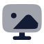 Walpaper icon with bulk rounded style