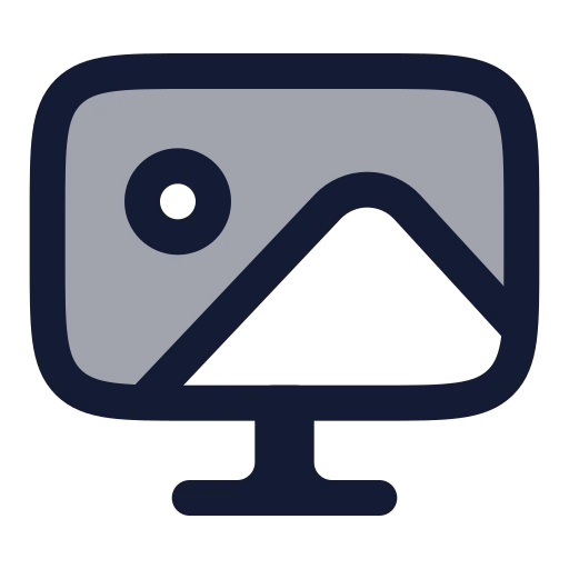 Walpaper Icon in Duotone Rounded style