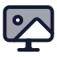 Walpaper icon with duotone standard style