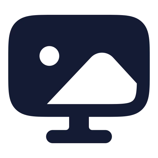 Walpaper Icon in Solid Rounded style