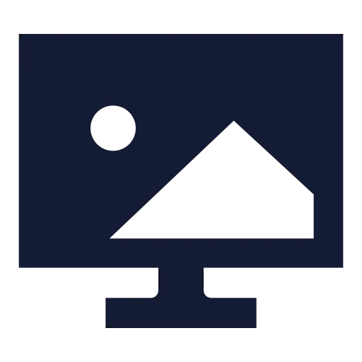 Walpaper Icon in Solid Sharp style