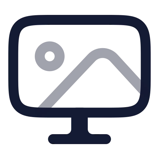 Walpaper Icon in Twotone Rounded style