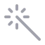 Wand icon with duotone rounded style